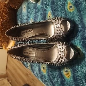Steve Madden glitter spike heels